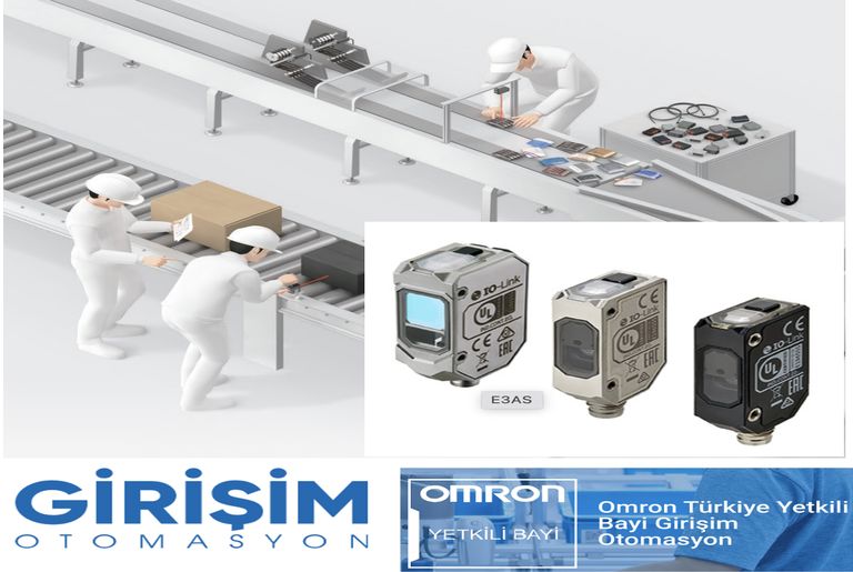 Omron E3AS Serisi fotoelektrik sensör ürün görseli